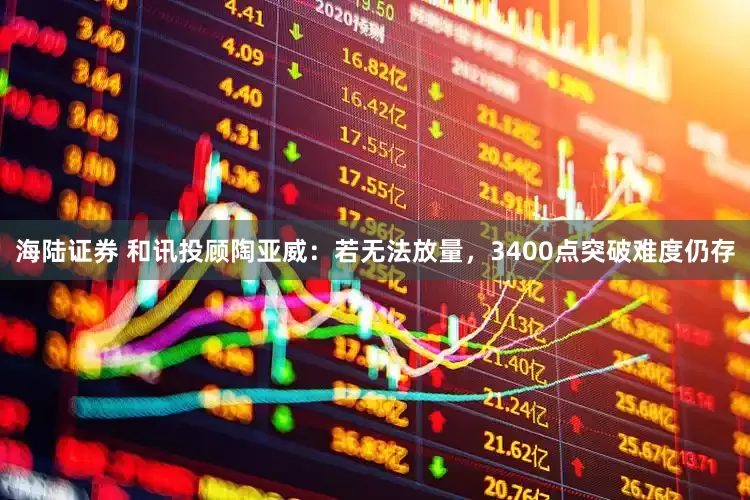 海陆证券 和讯投顾陶亚威：若无法放量，3400点突破难度仍存